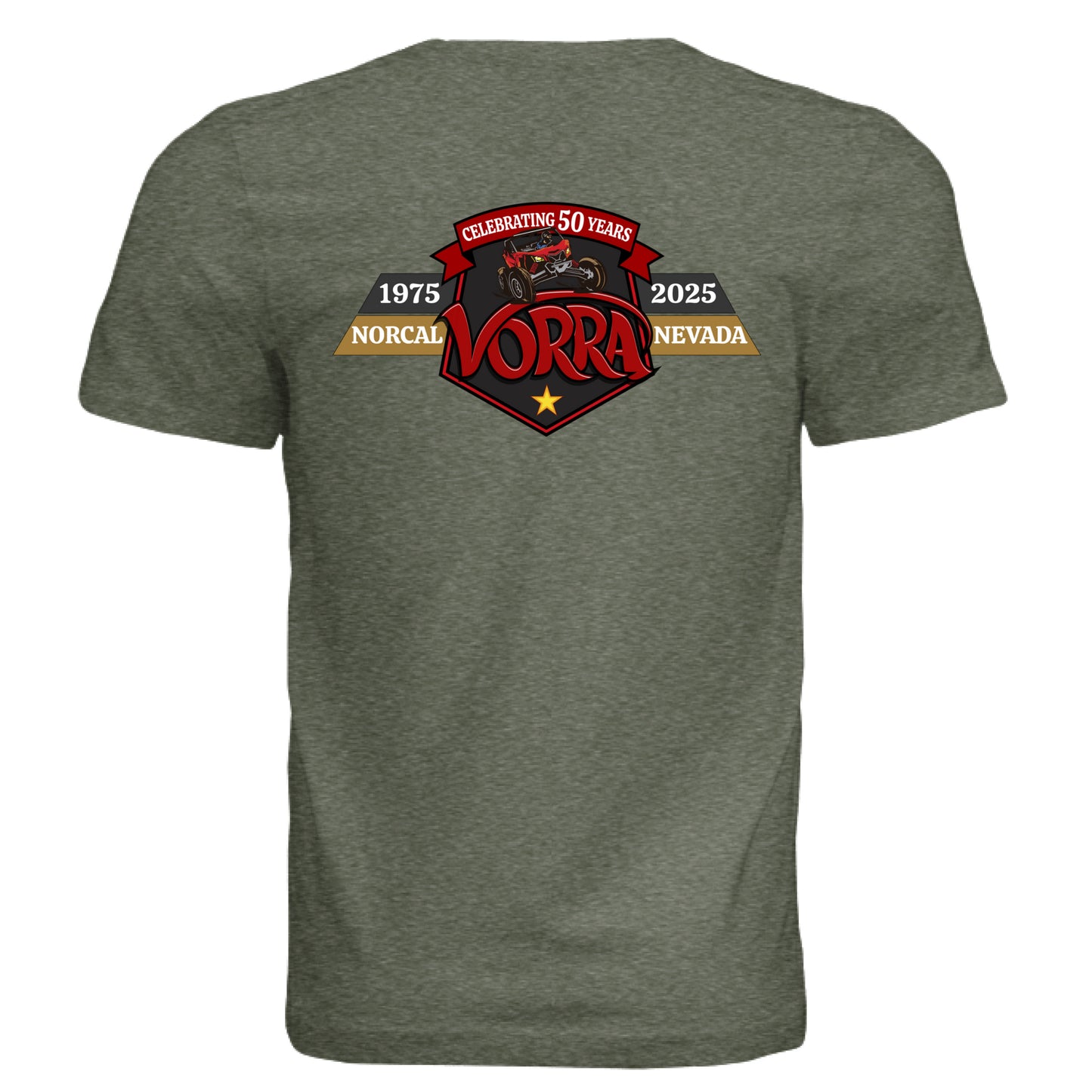 Military Green Triblend - BACK