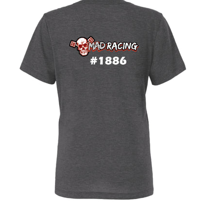 Solid Dark Grey Triblend - BACK