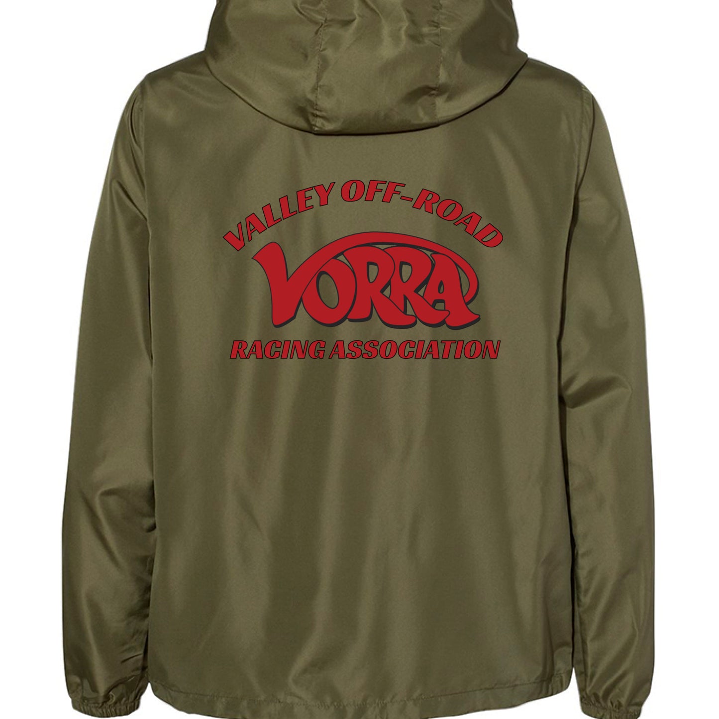 Army/ Black Zipper - BACK