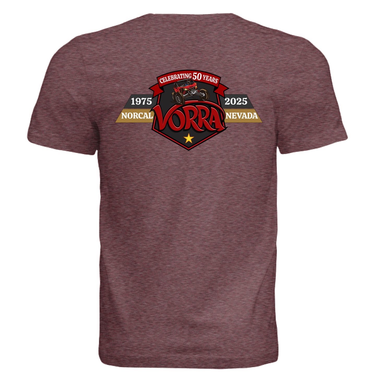 MAROON TRIBLEND - BACK