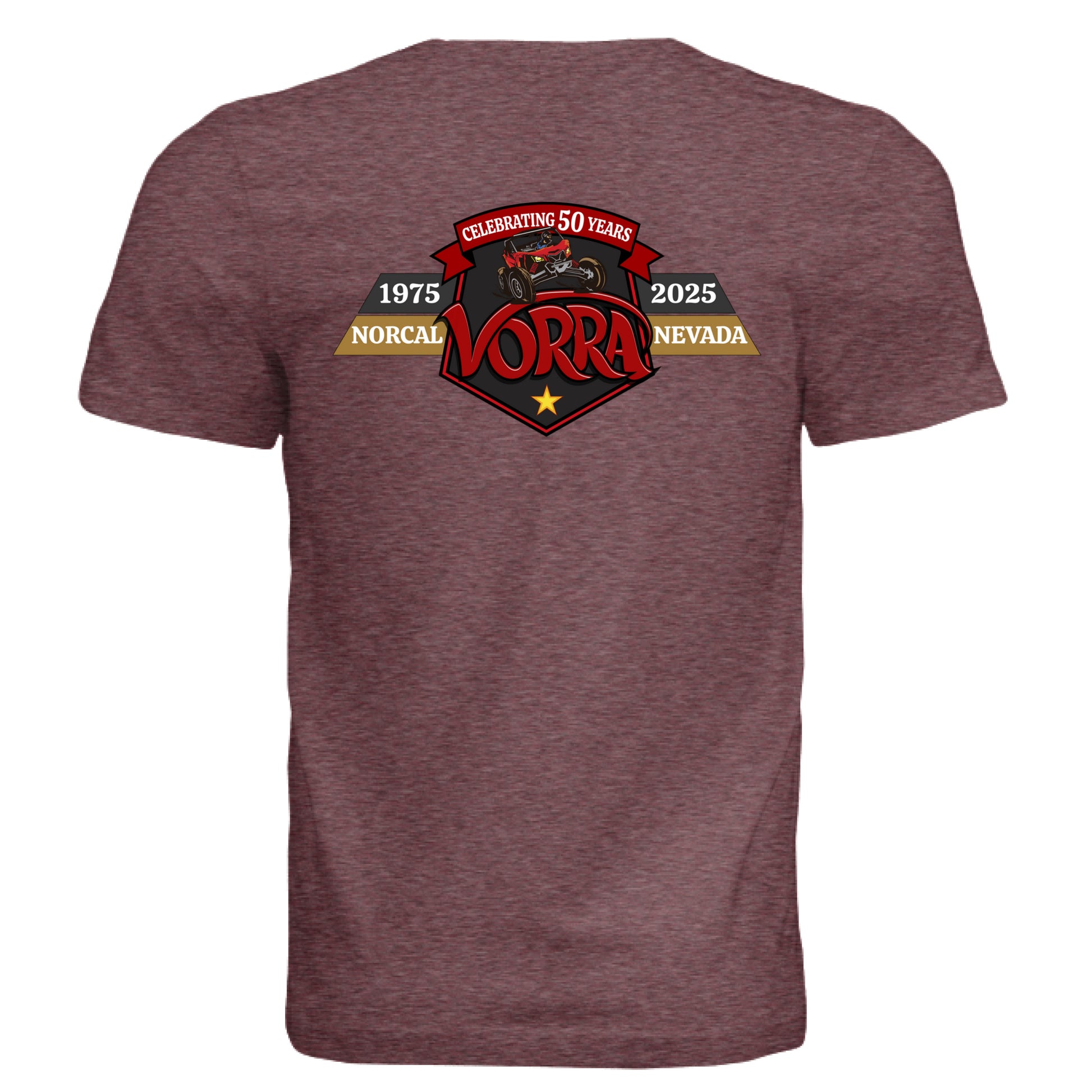 MAROON TRIBLEND - BACK